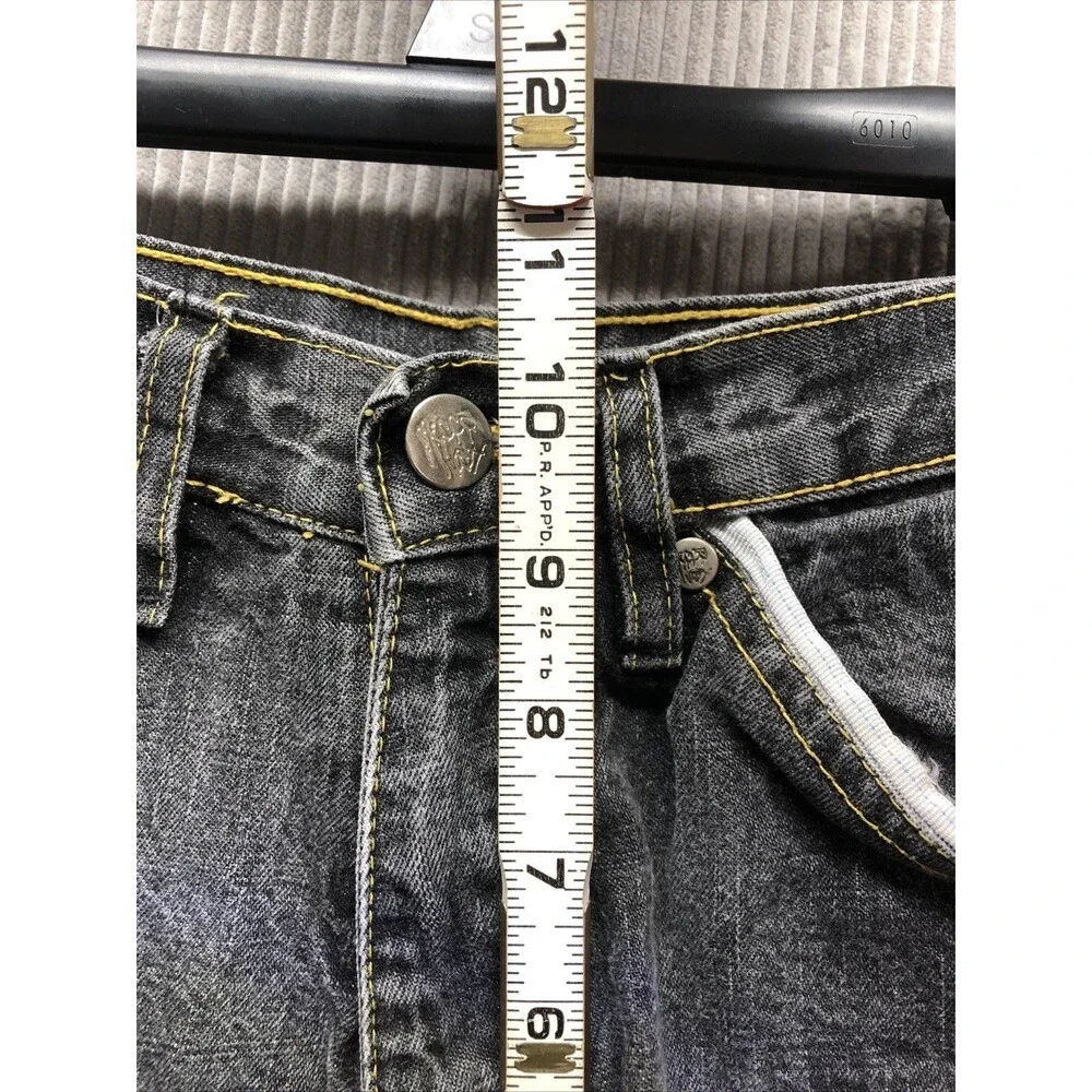 Mecca Boys Denim Bermuda Shorts Size 8  Gray Black Embellished